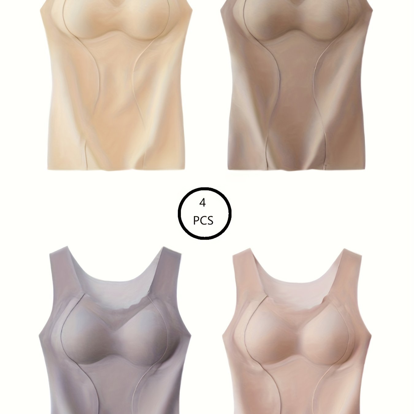 Seamless Thermal Underwear Soft Comfortable Sleeveless Slim - Temu