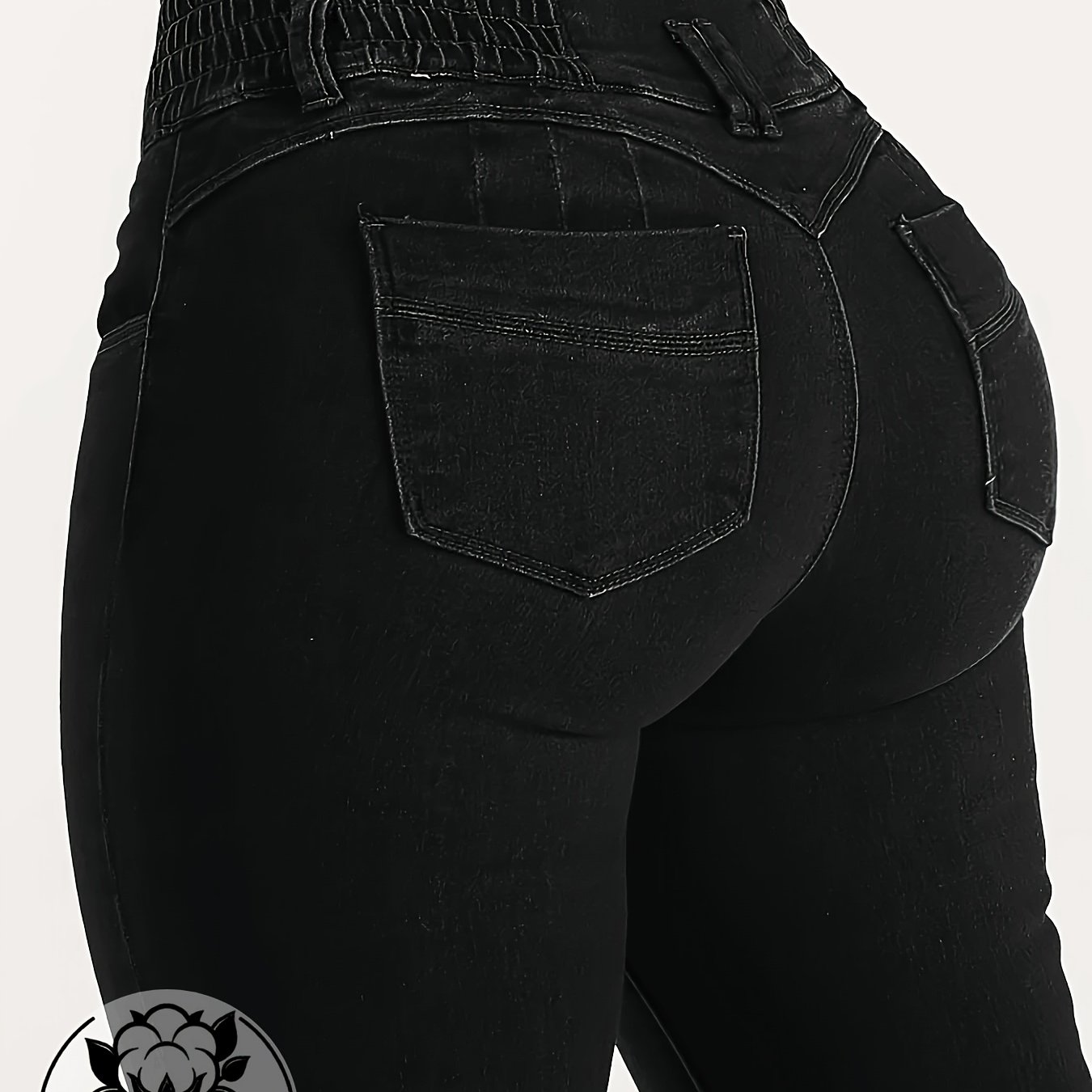 Women's Black Sexy Tight-fitting Jeans