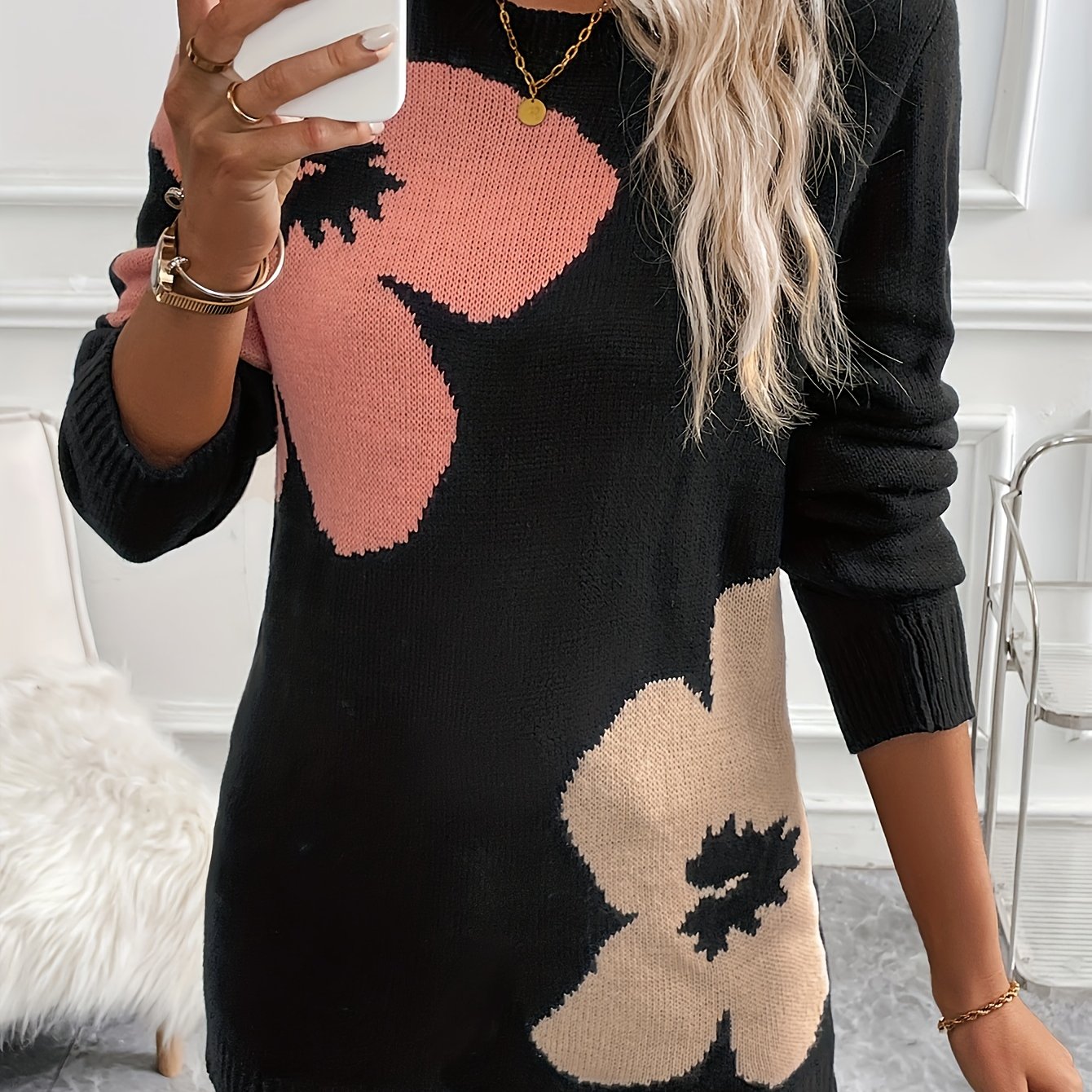 2025 Casual Print Long Sleeve Pullover Shirt