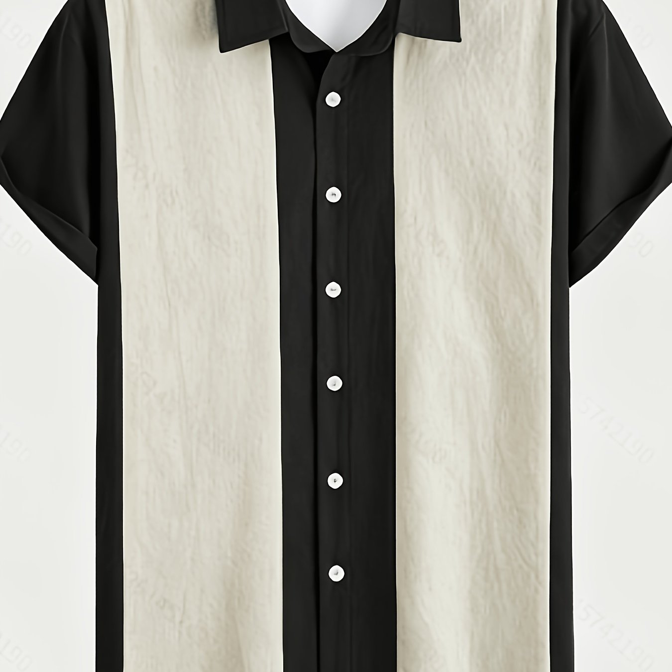 TEMU Men's Casual Vacation Shirt With Contrasting Color Button Design, Stylish And Versatile, Suitable For Everyday Holiday Wear. Classic