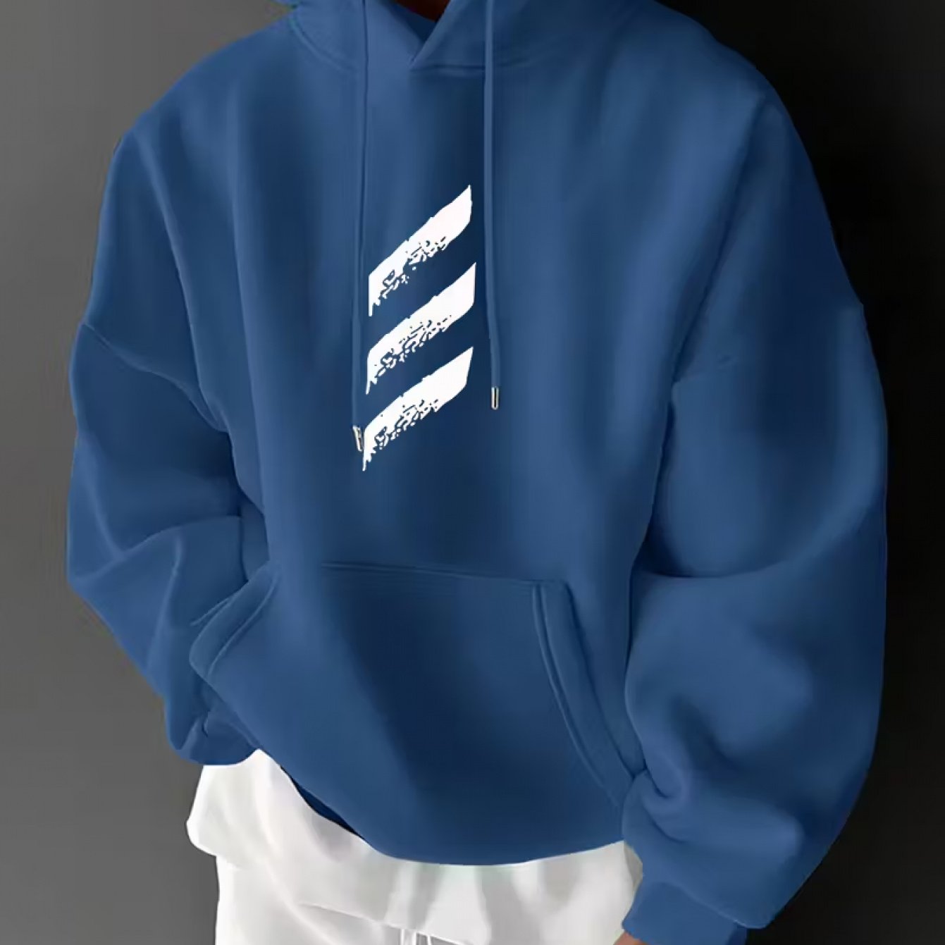 TEMU Rbwy Unisex Autumn/winter New Arrival, Fashionable And Trendy -lined Hooded Couple's Sweatshirt, Casual Drawstring Hoodie, Long Sleeve Hooded