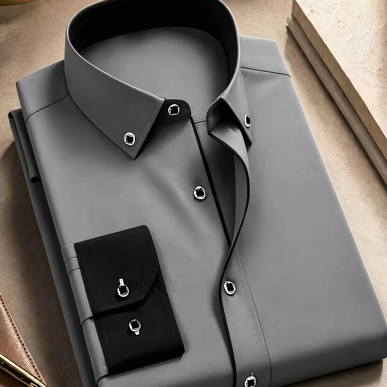 TEMU Men's Formal Dress Shirt