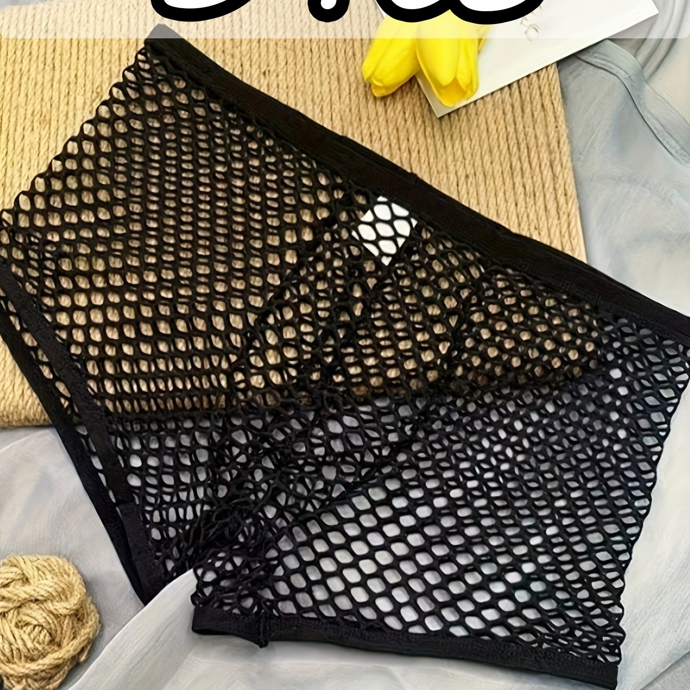TEMU 3-pcs Men's Boxer Shorts Made Of Breathable Mesh, Men's Boxer Shorts, Men' Color Underwear, Featuring A U-shaped Design Transparent And Soft,