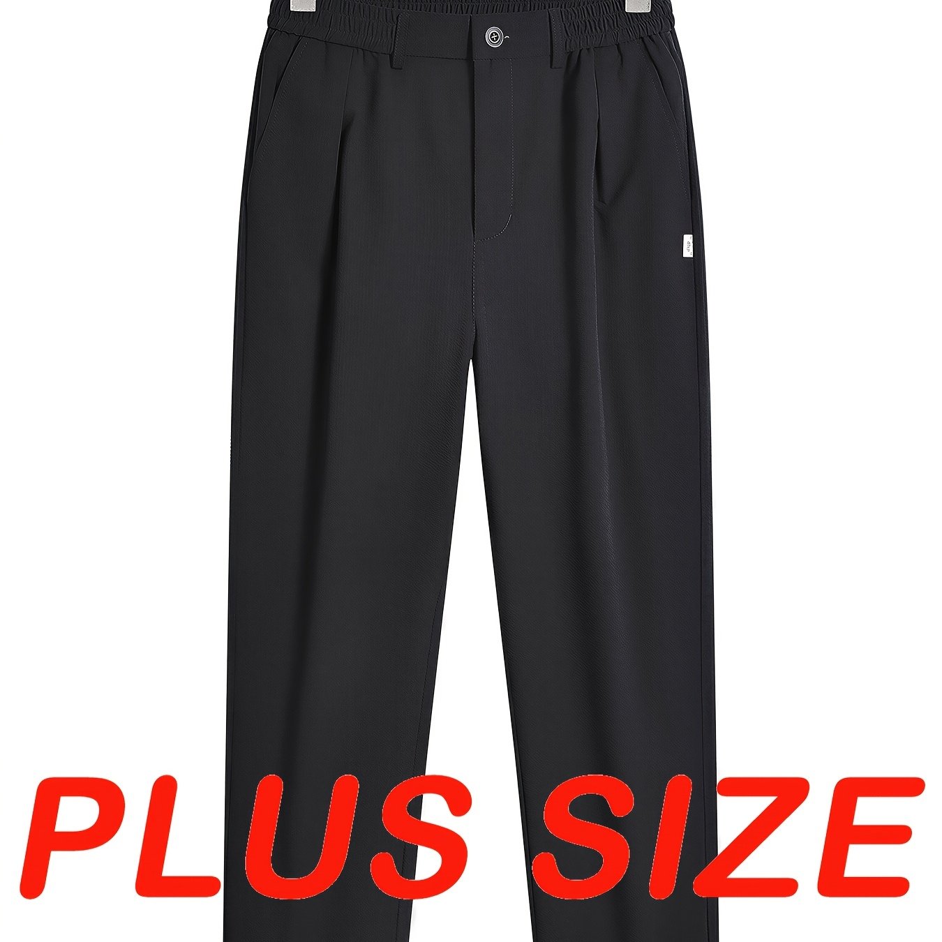 TEMU 0xl-7xl Plus Size Men's Summer New Cool Casual Trousers, Puff Gauze Quick-dry Fabric, Outdoor Drape Cooling Fashion Loose Pants