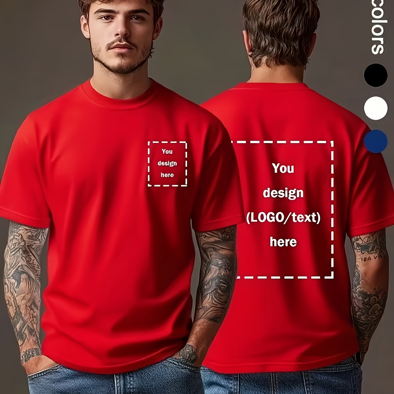 TEMU Personalized Casual Custom T-shirts Are Essential For Parties And Team-building Activities