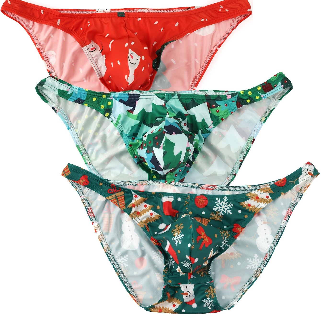TEMU A Set Of 3 Men' Underwear, Stylish And Trendy, Low-waisted, Thin, Breathable Triangle Shorts, Summer Sports