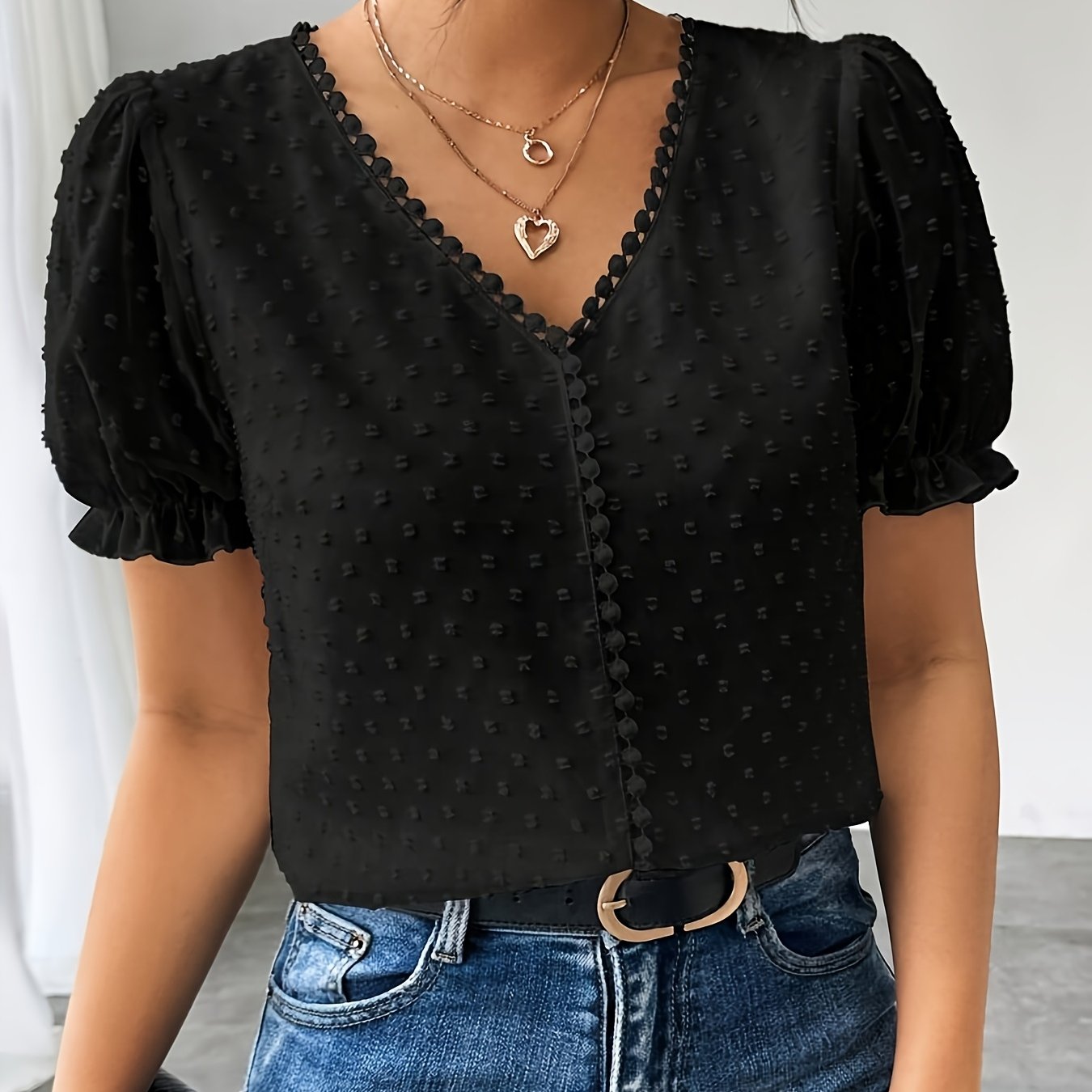 Targeted 111111111 Women's Summer Casual Solid Color Easy Summer T-shirt