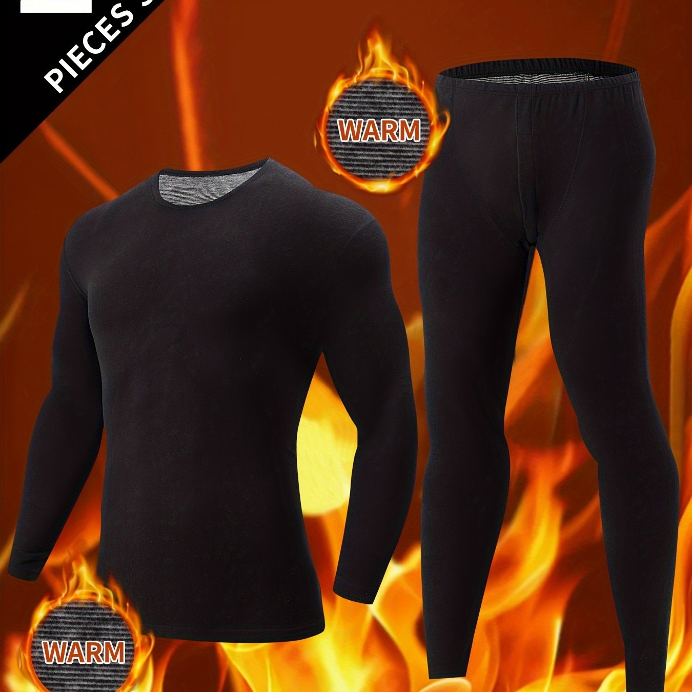 TEMU 2 pièces Ensemble Mode Homme Automne/Hiver : Pull Chaud et Pantalon pour d'Automne-Hiver