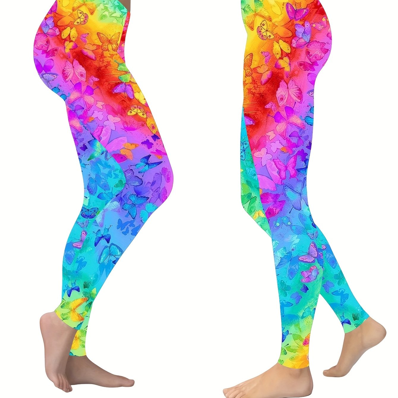 TEMU Women's Print Leggings - High Quality Ultra Soft Comfortable Print, Pants Only