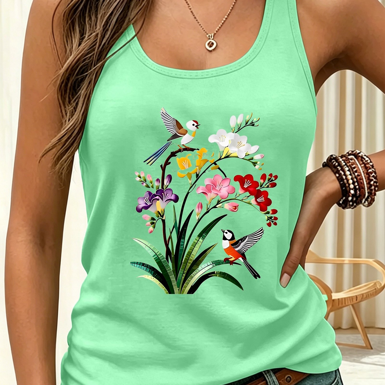 TEMU Valentine's Day 00p, Y2k, Women's Sleeveless Tank Top, Casual Fashion, Women's Spring/summer Casual Sportswear, Sizes S, M, L, Xl, Xxl 8009