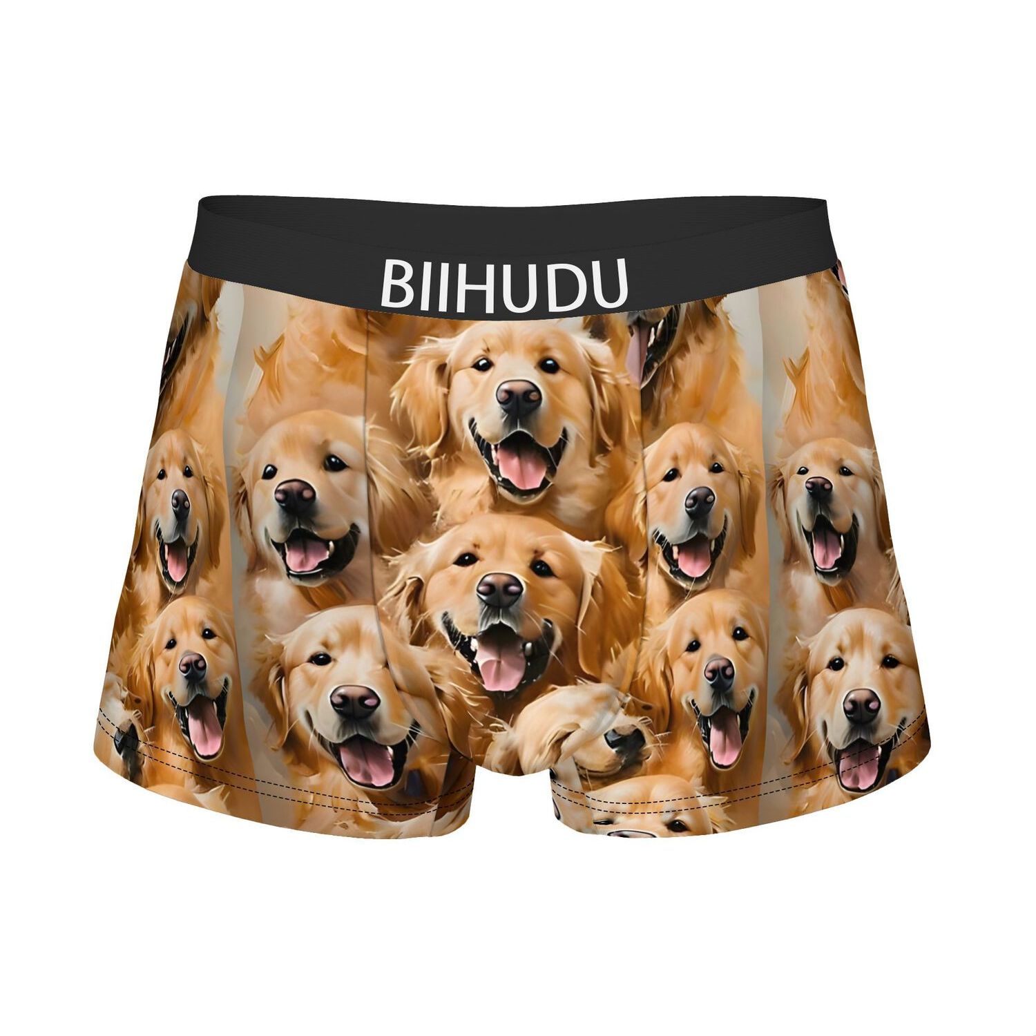 TEMU 2d Printed Design Retrievers Fashion Printed Men's Underwear, With Assorted Vibrant Print Designs