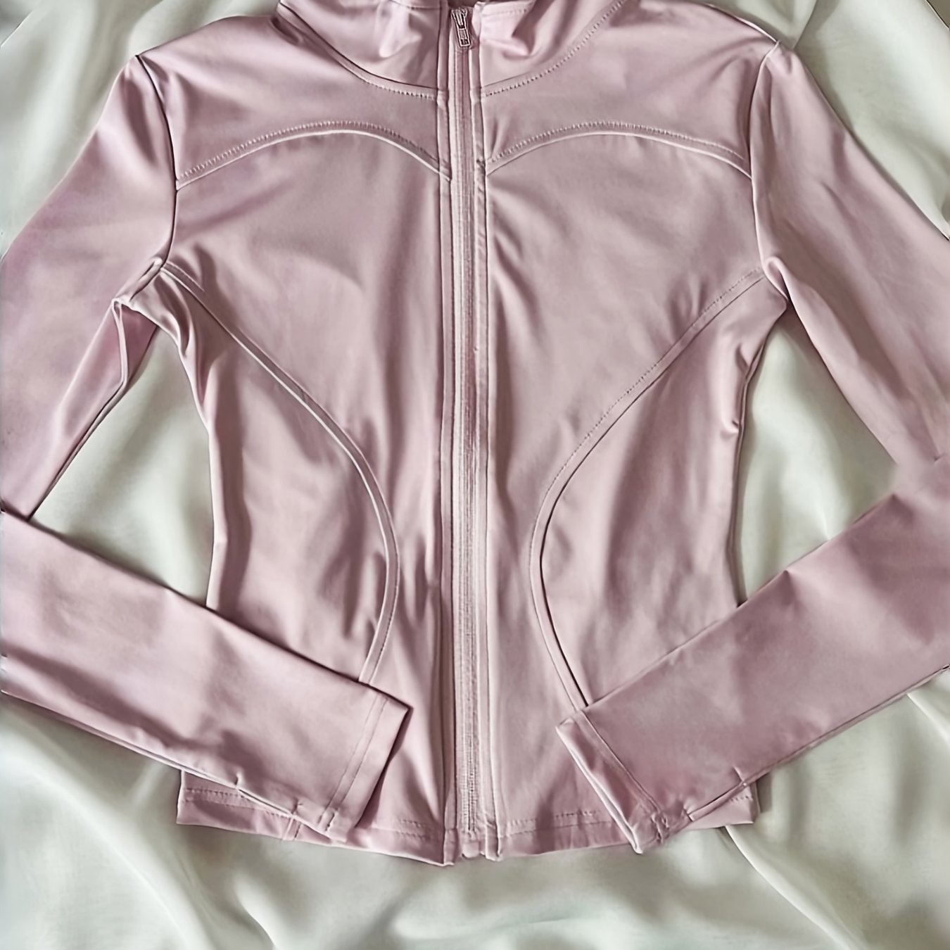 Image of Women's Pink Casual Slim Fit Breathable Jacket