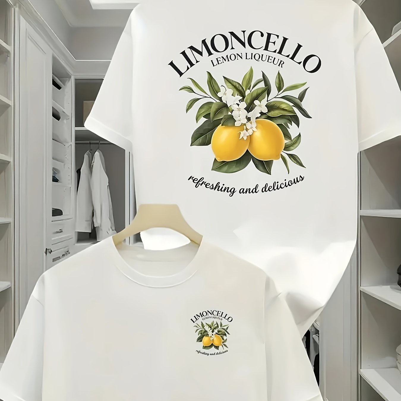 E-shop Herren T-Shirt mit Rundhalsausschnitt, Buchstaben-Aufdruck kurzen Ärmeln, geeignet für Sommer, Freizeit Sport