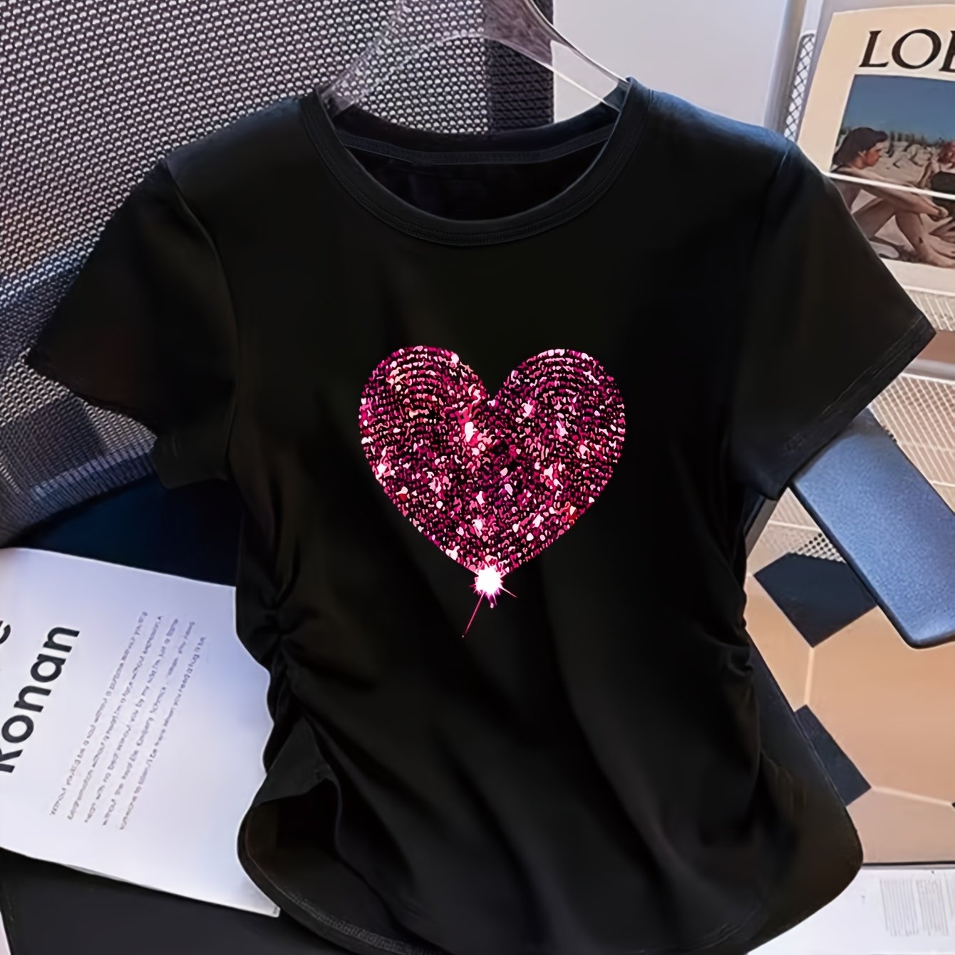 TEMU Newly Women's Top With A High-waist Design That Cinches The Waist For A Slimmer Figure. Elastic, Very Suitable For Casual Wear, And Features A
