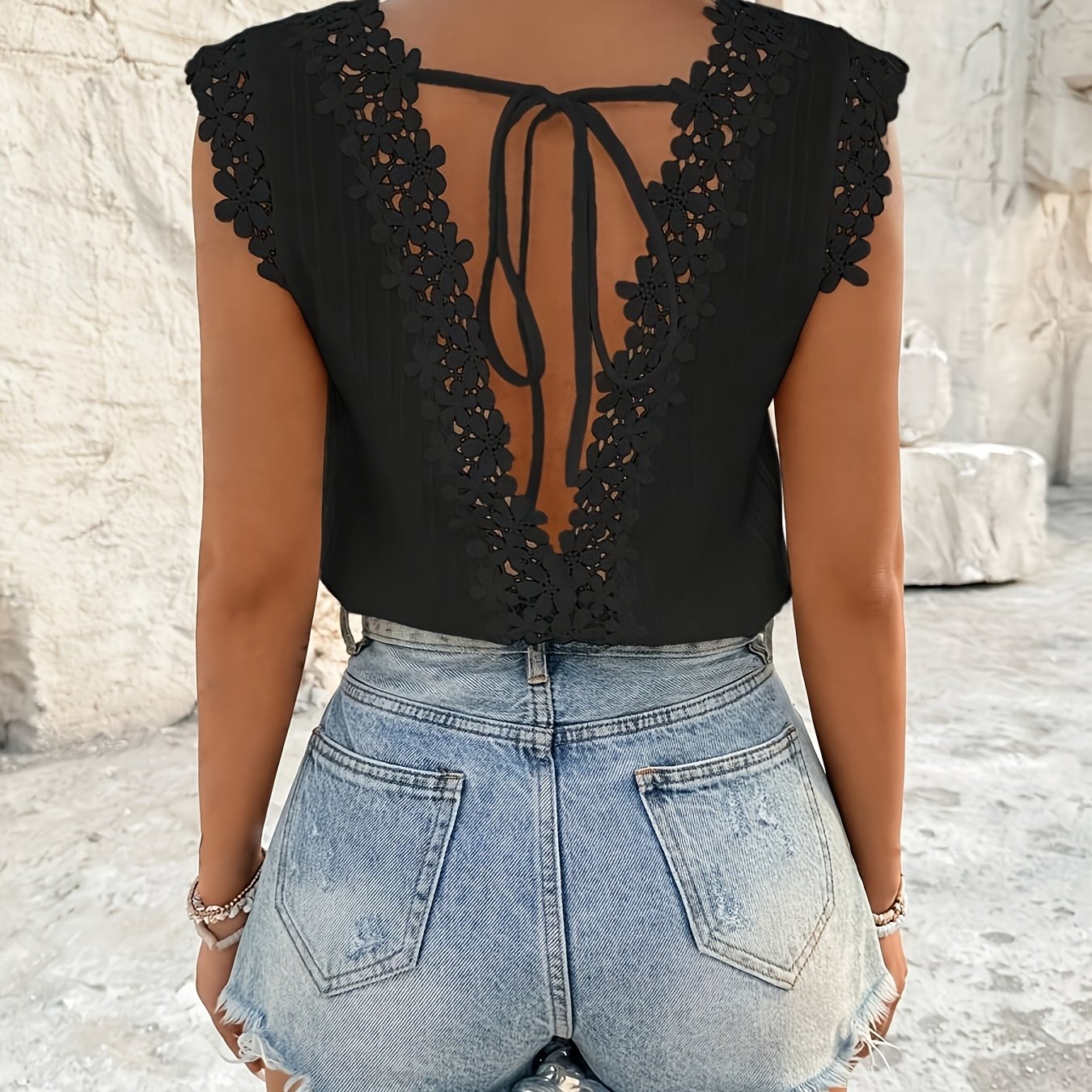 TEMU Lässiges Damen Shirt Top in Unifarben