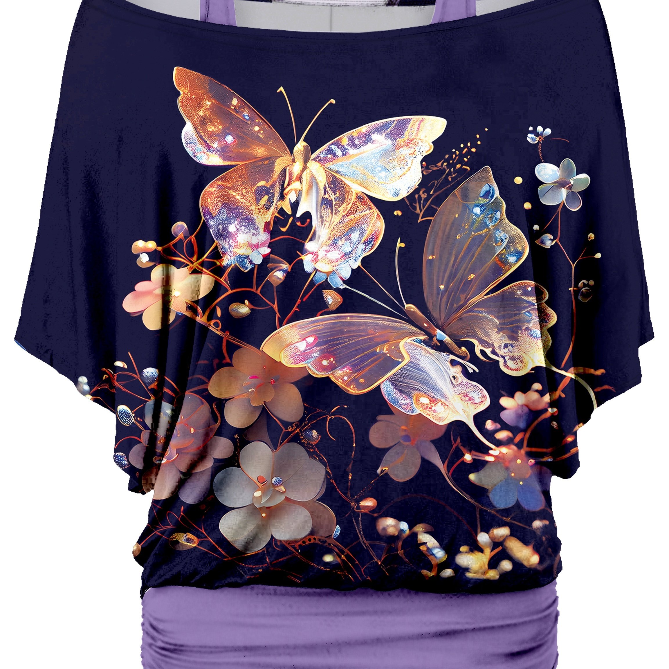 Women's Design Faux Two-piece Top
