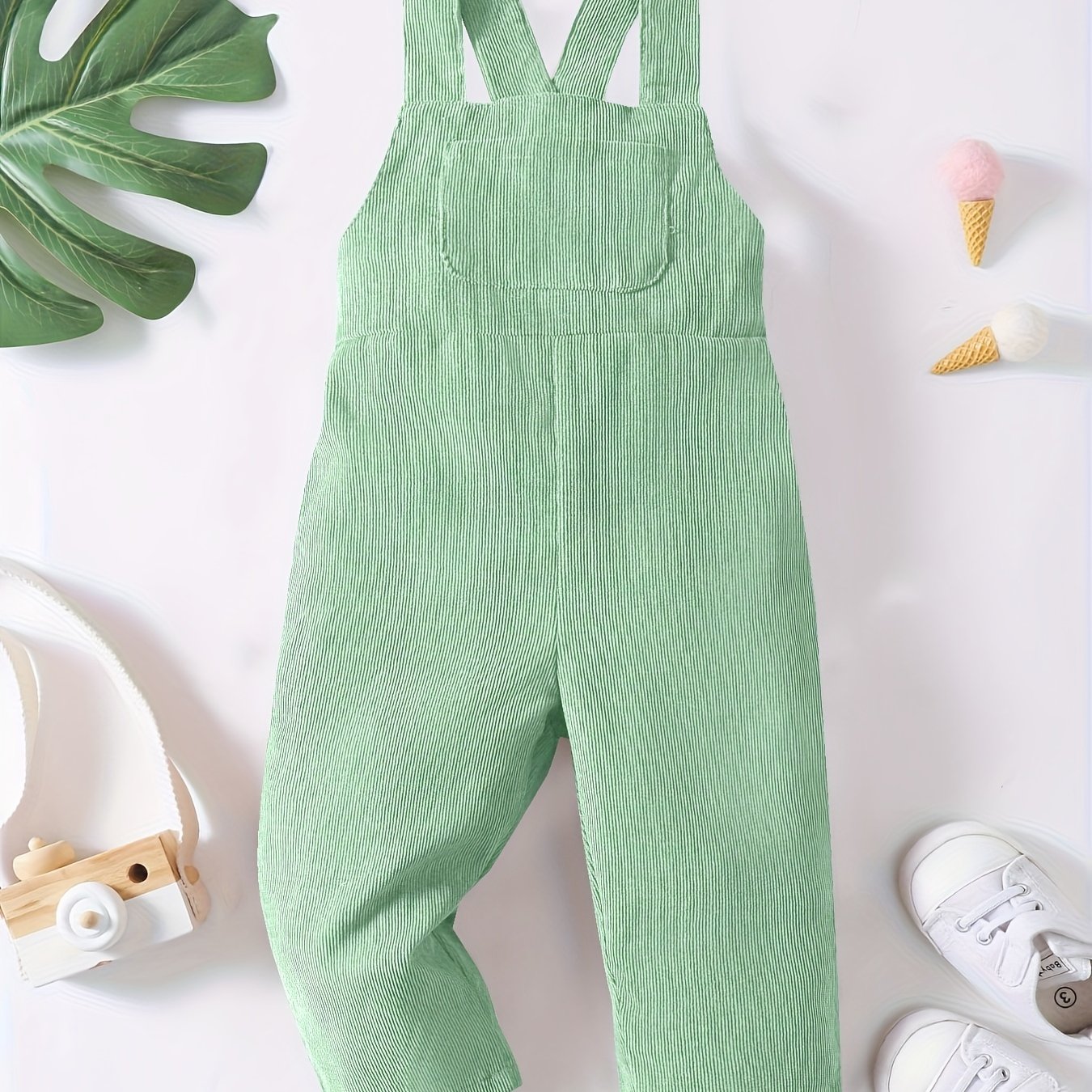 Casual Corduroy Knotted Toddler Baby Overalls, Jumpsuit With Pocket, Retro  Strap Pants For Boys Girls