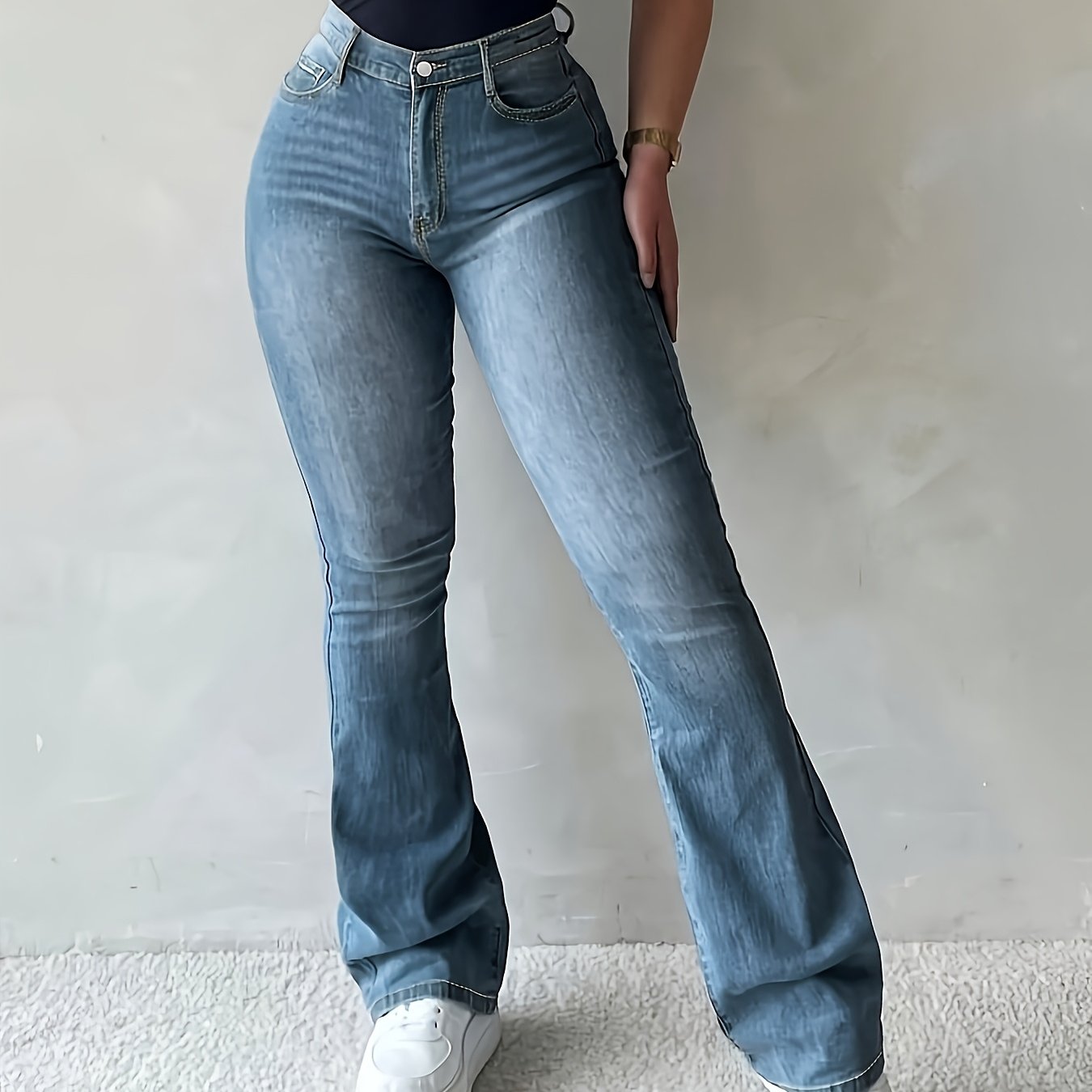 New Women's Jeans, Slim Fit And Hip-lifting, Trendy Women's Long Pants.