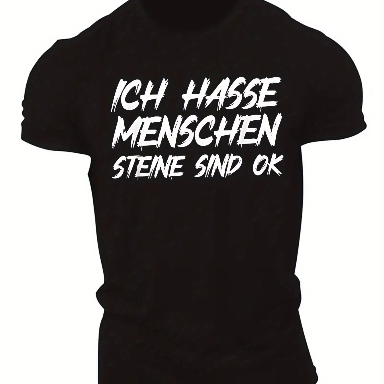 TEMU I Hate People Men's Short Sleeve T-shirt Summer T-shirt Top