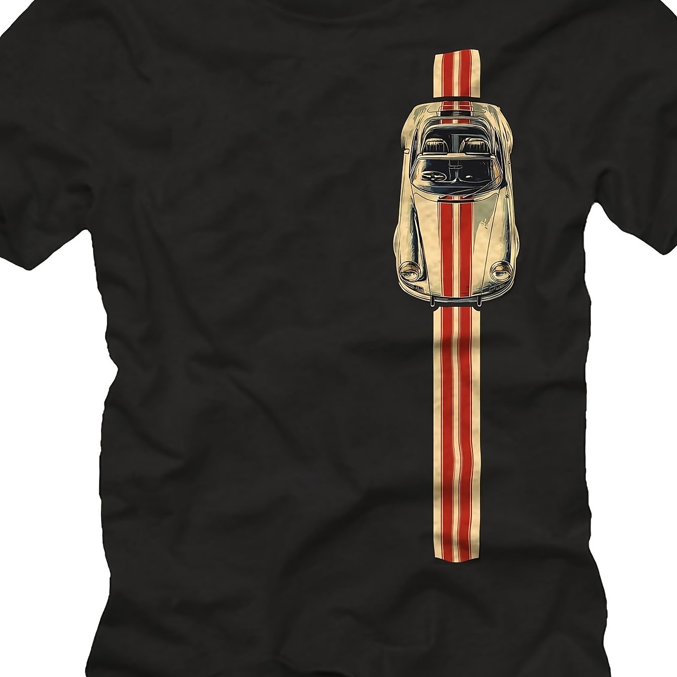 Image of Men's T-shirt - Racing Car And Retro Tuning Men's T-shirt Soft Perfect For Home | Gifting | Work | Outdoor (mother's Day | Valentine's Day | Birthdays) All Sizes Unisex Plus Size