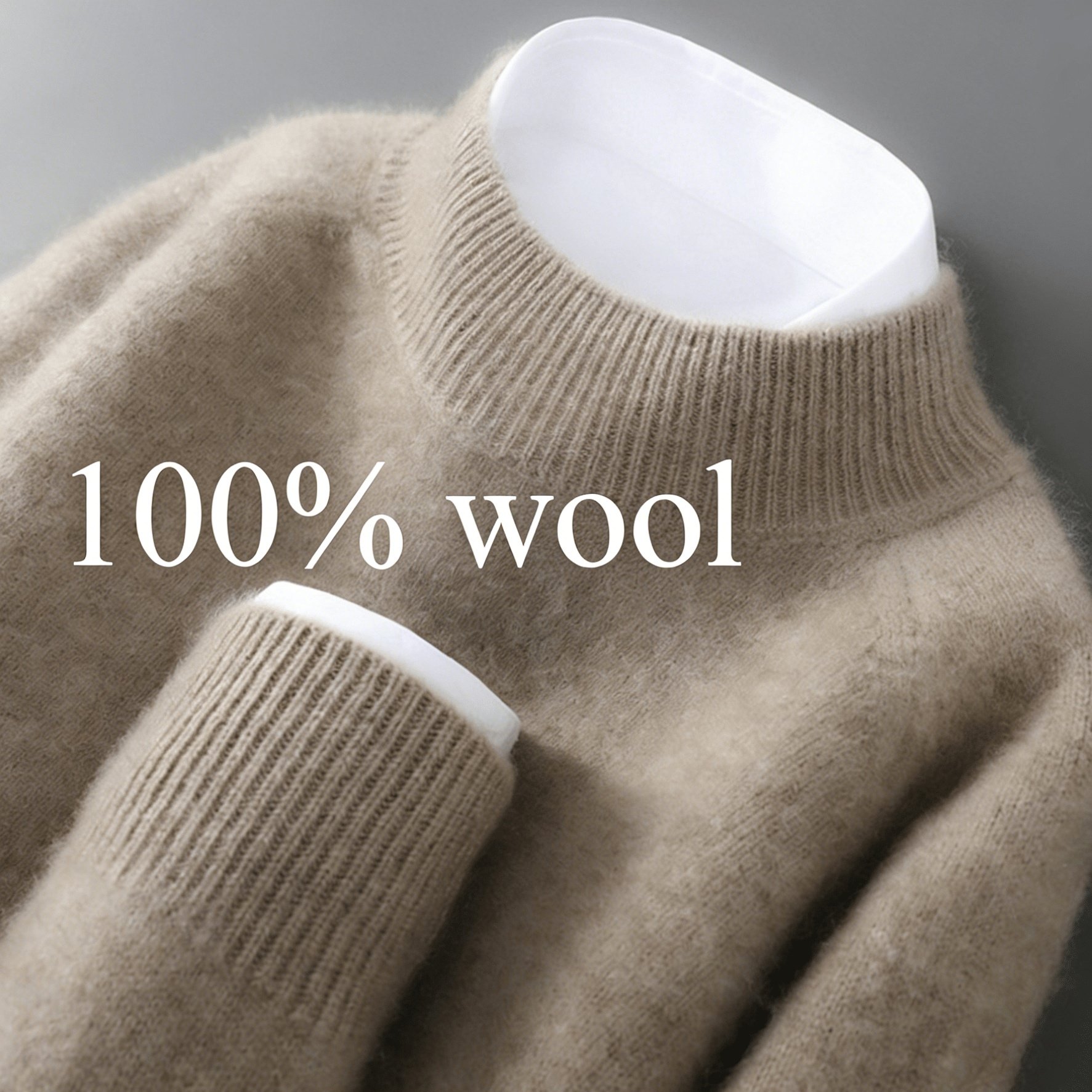 TEMU Men's Thickened Turtleneck Sweater | Suitable For Sleeves, Regular Fit, Solid Color, , Suitable For Business Casual Occasions, Autumn And Winter