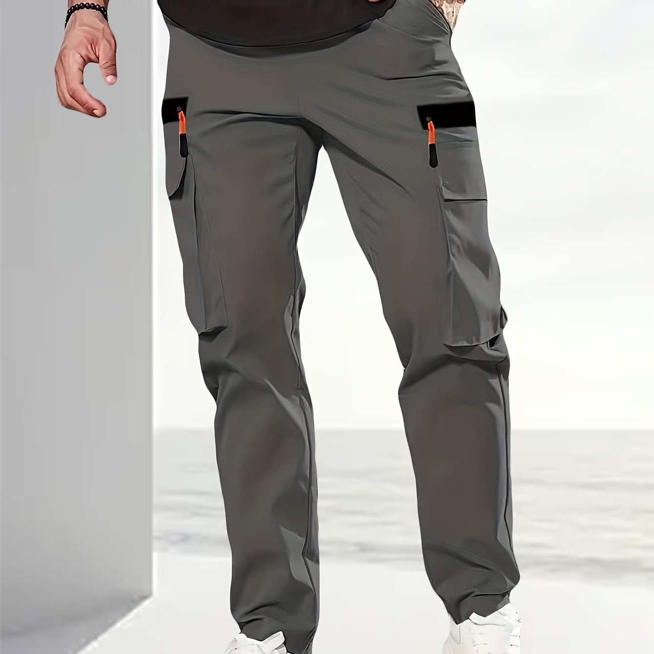 TEMU Men's And Women's Couple Fashion Cool With A Pocket, With A Zipper, Comfortable Fabric, Suitable For Daily Life, Work, Travel, Running, Leisure,