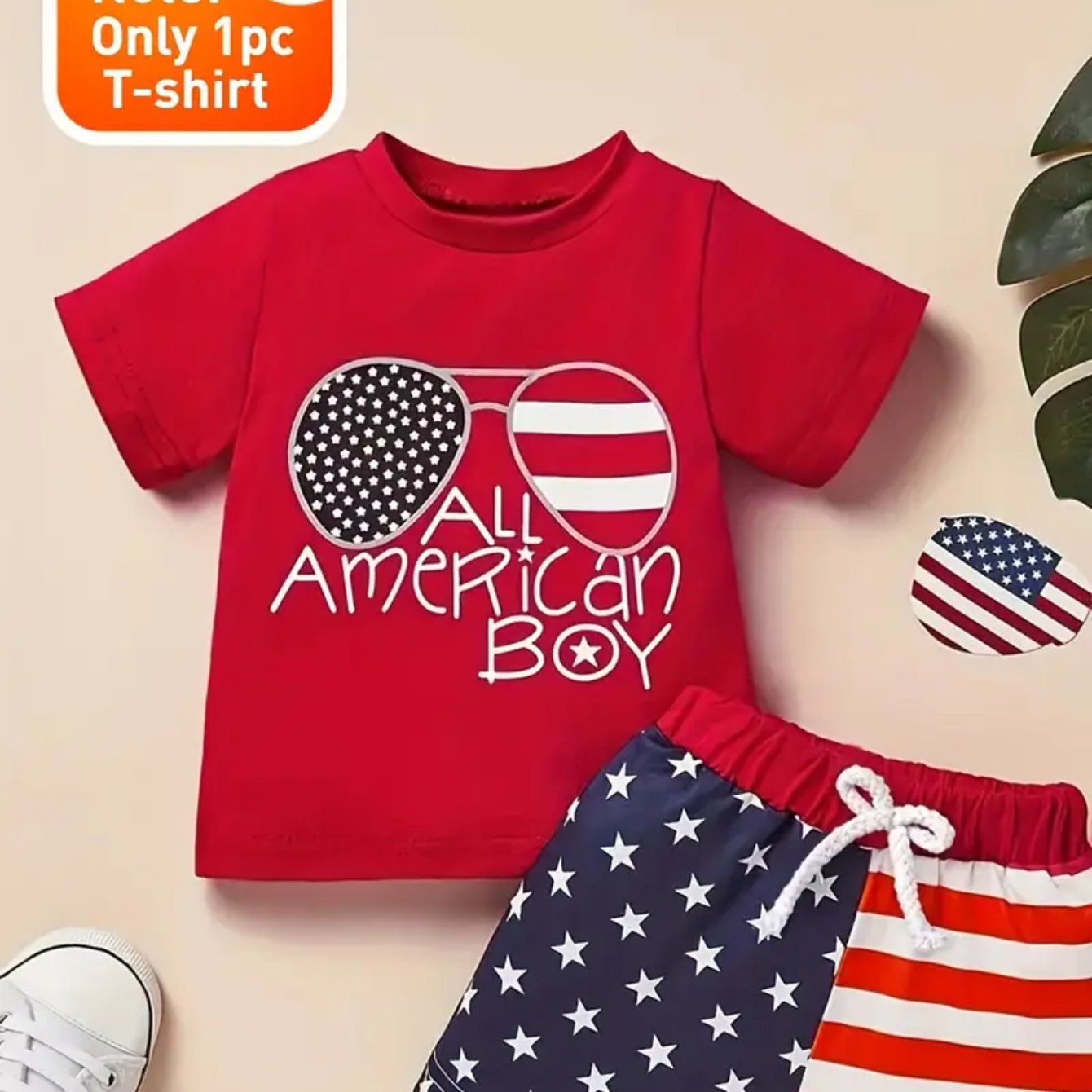 TEMU 1pc Summer 100% Boys' 