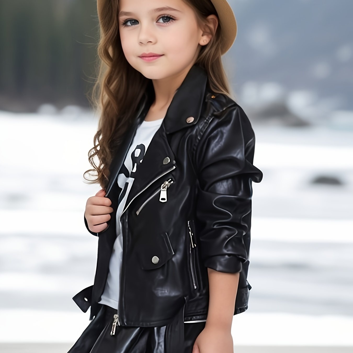 Girls' Spring/autumn Lapel Belt Solid Color Jacket