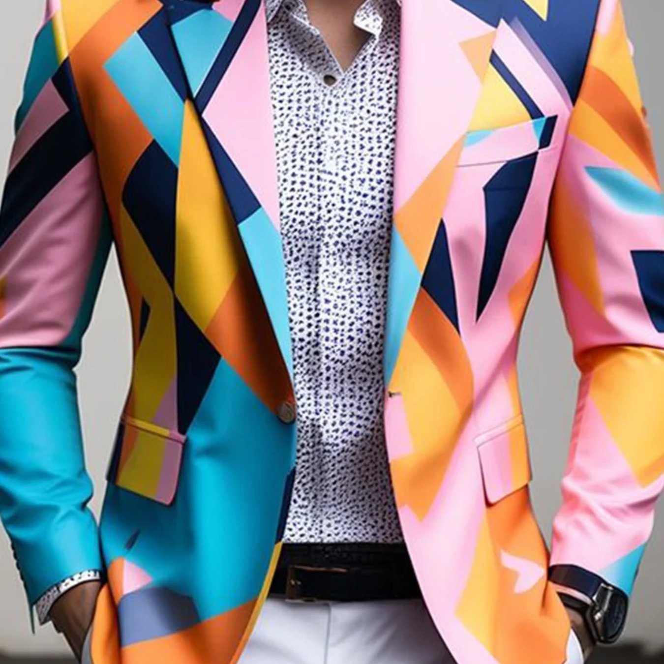A Tailored Slim-fit Blazer, Perfect For Daily Wear And Attention-grabbing Events, Showcasing A Contemporary Suit Design Celebratory Elements, An For Style Lovers