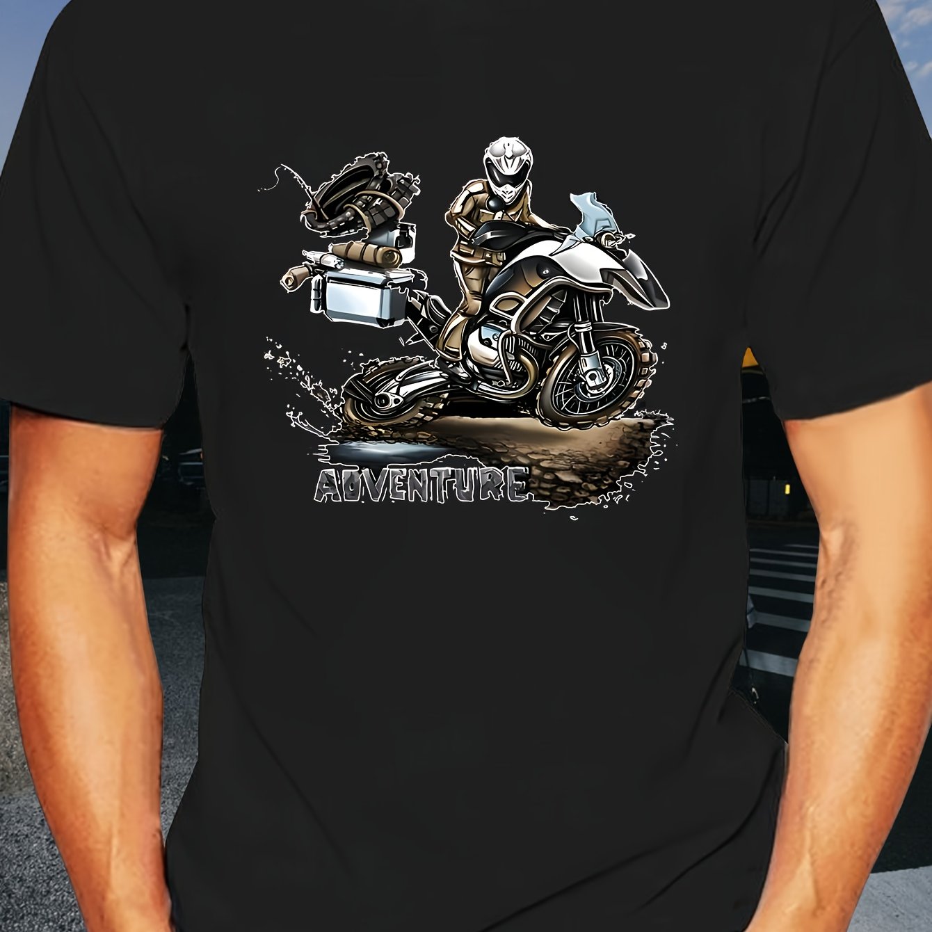 TEMU Men's Fashion Promotion R1200gs Motorcycle Adventure Rt 1200 R1200rt R1200r Pink T-shirt