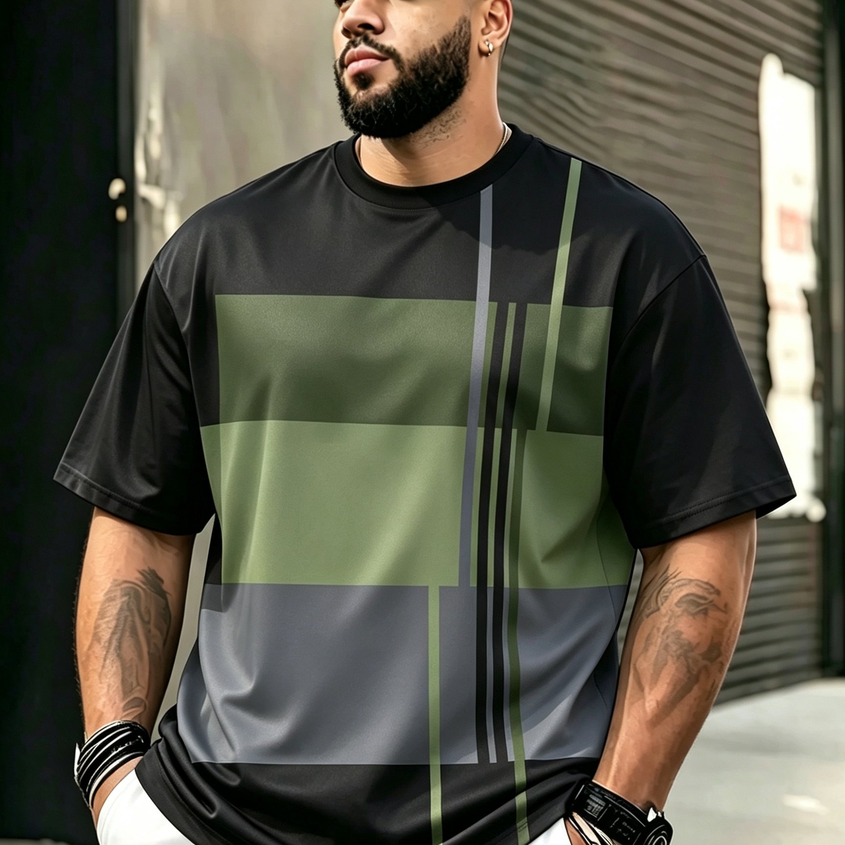 TEMU Men's Plus Size T-shirt - Breathable Short Sleeve Crew Neck Casual & Sportswear Suitable For Daily Wear, Outdoor Activities, Gym, - Machine