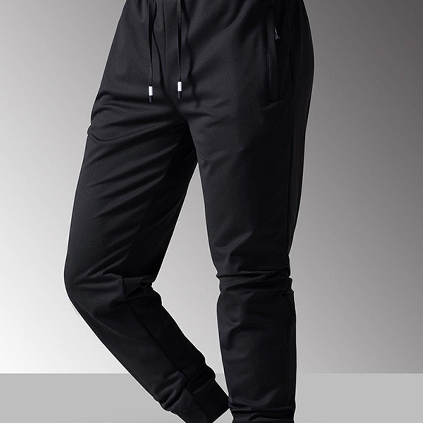 Tapered Pants With Pocket And Zipper