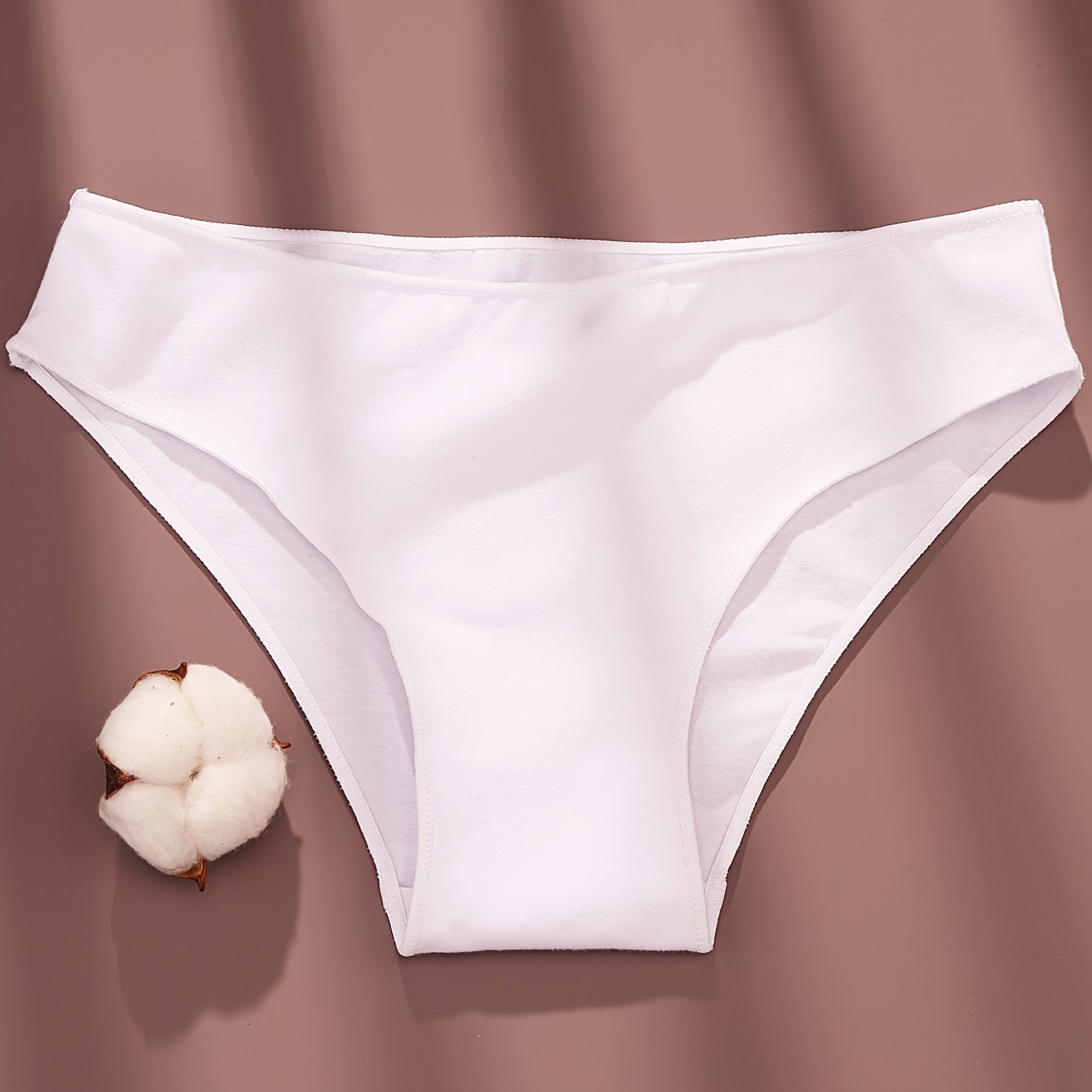 1pc/panties Underwear Minimalist One-piece Pure Seamless Panties Women' Panties Comfortable Pure Autumn And Winter Panties