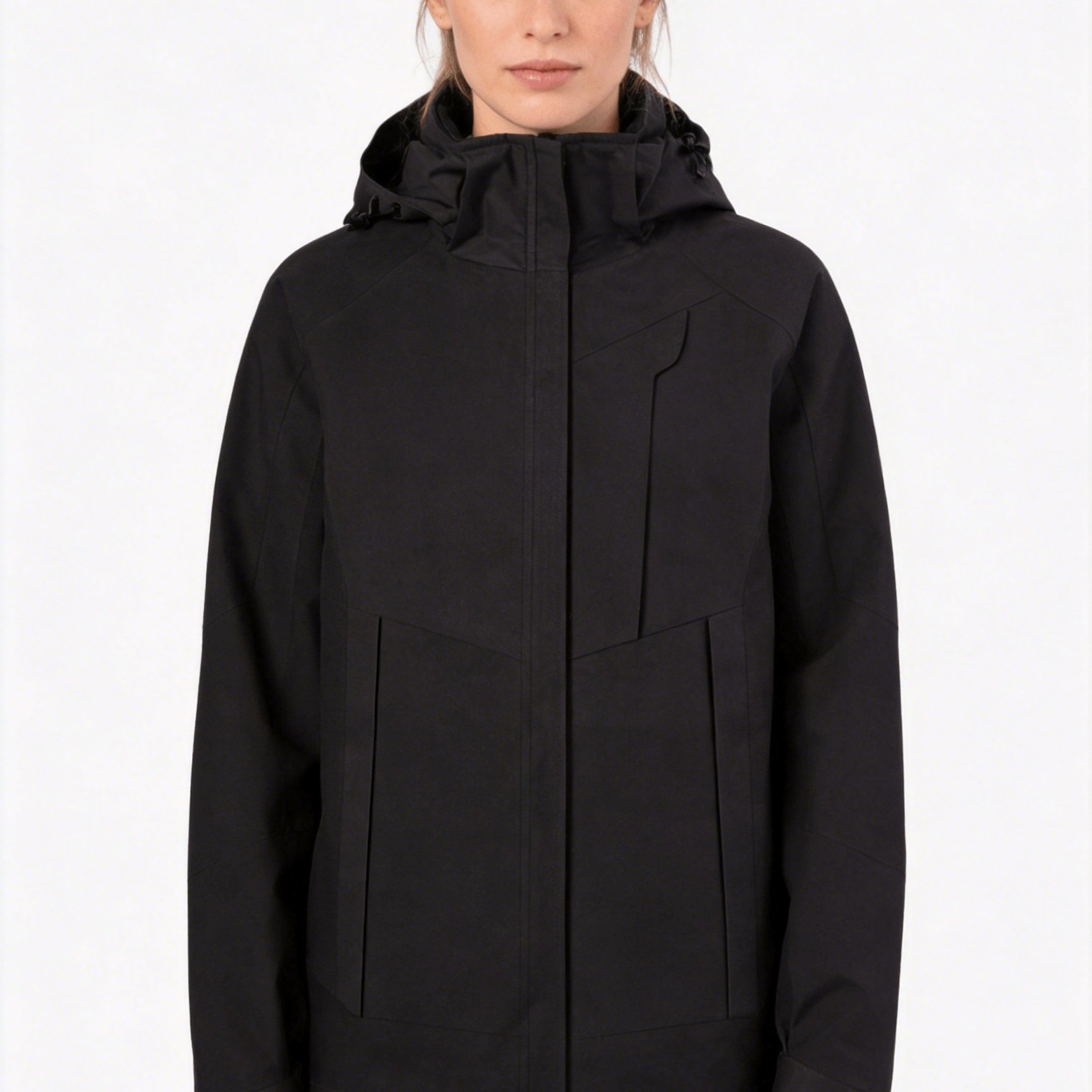 Image of Women's Lightweight Hooded Jacket, Outdoor Windproof High Quality, With Zip Pockets, Spring/autumn Outerwear, Perfect For Daily Or Outdoor Activities