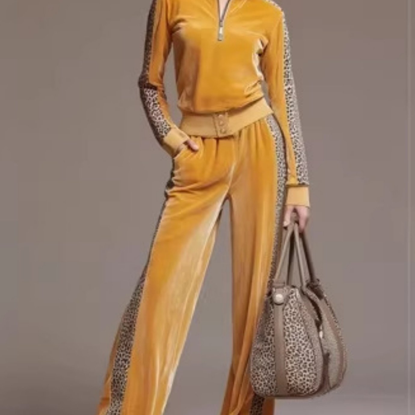 Image of Independent Brand European And American 2026 Autumn/winter New Casual Long-sleeve Pants Set For Women