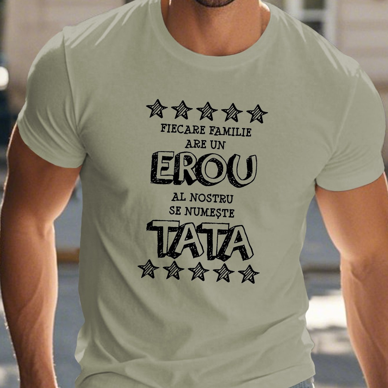 TEMU Fun Romanian Men's Short Sleeve T-shirt Summer T-shirt Top