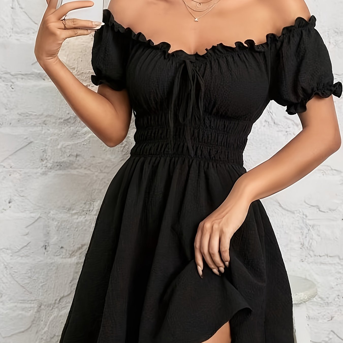 New Women's Summer Casual Elegant Waist-tie Dress