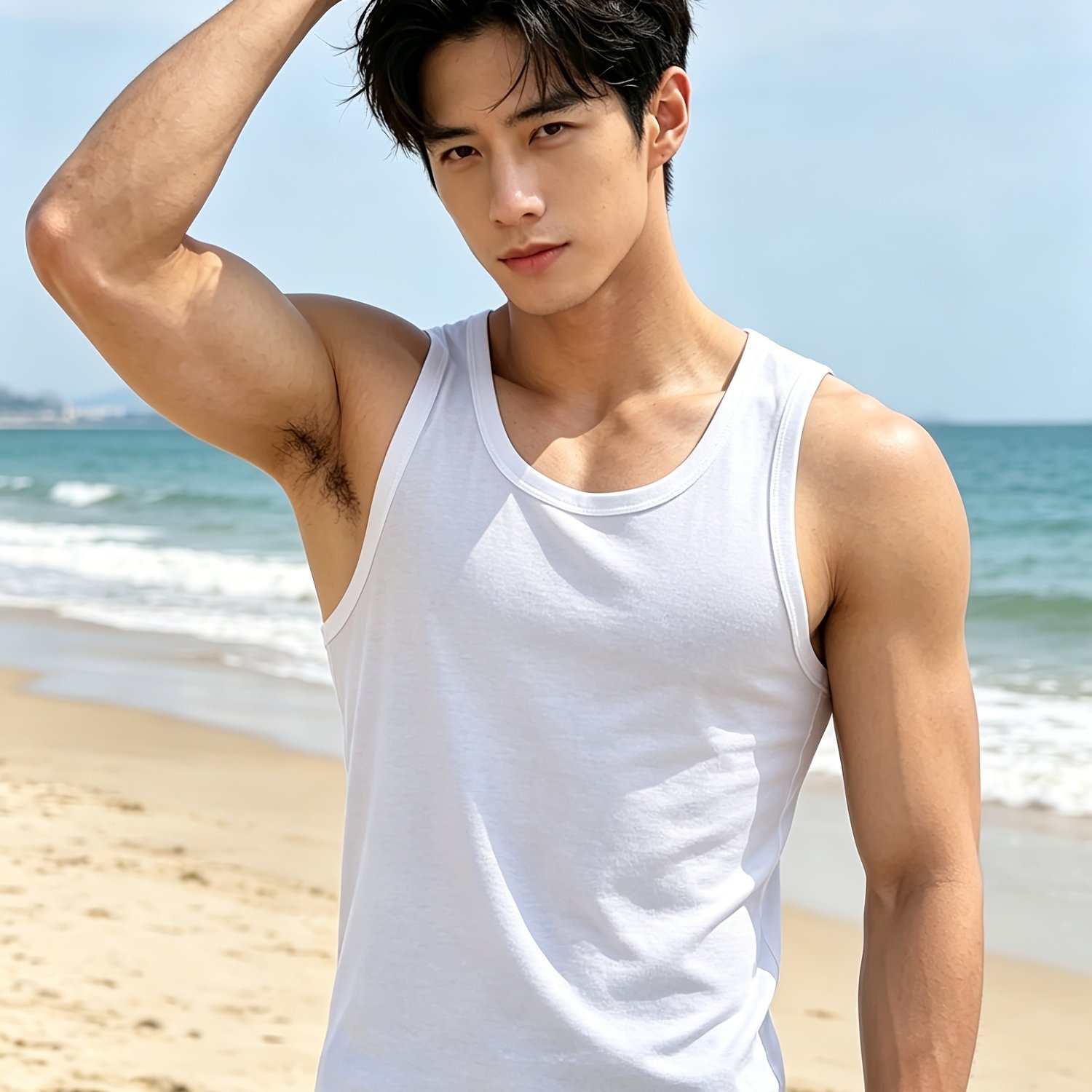 TEMU 여름 남성용 조끼, 통기성 땀 흡수 민소매 베이스 레이어, 피트니스 스포츠 캐주얼 올매치, 땀 방지