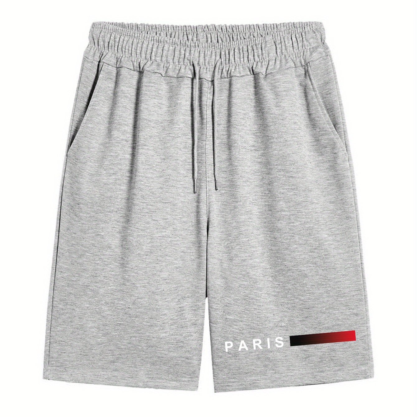 TEMU Pantaloncini sportivi da taglie forti con coulisse e stampa, estate