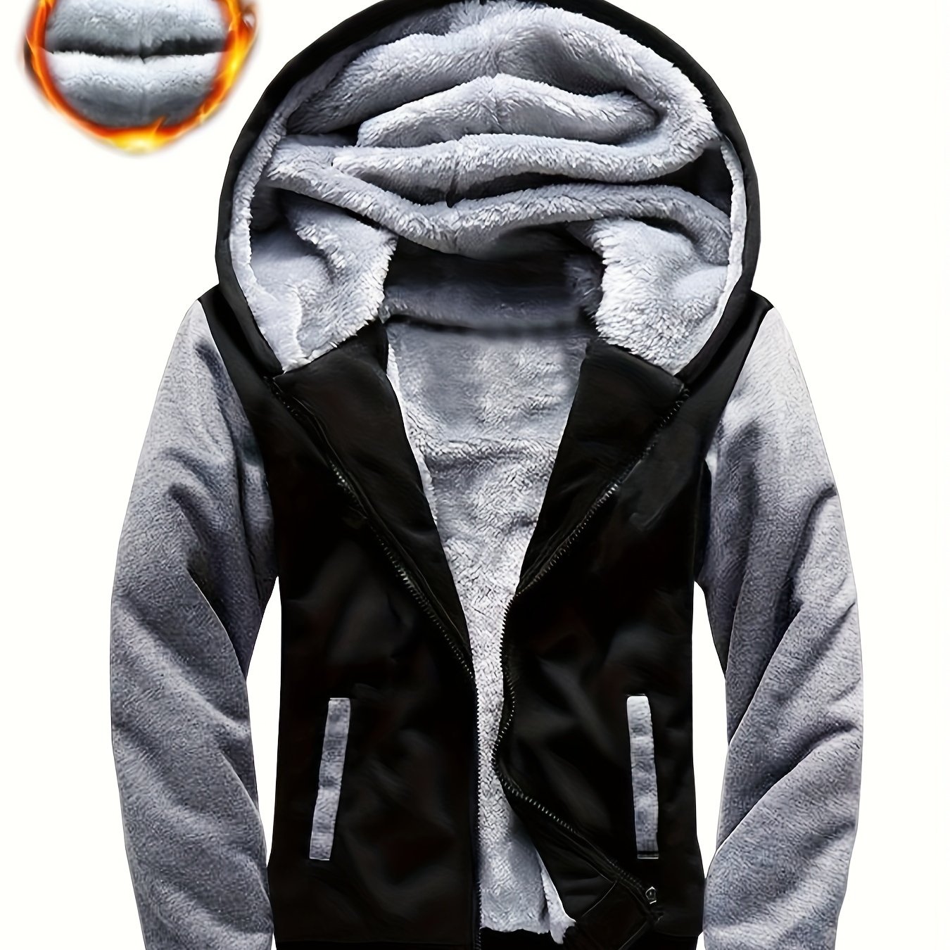 Image of Boys' Warm Zip-up Jacket, Autumn Essentials