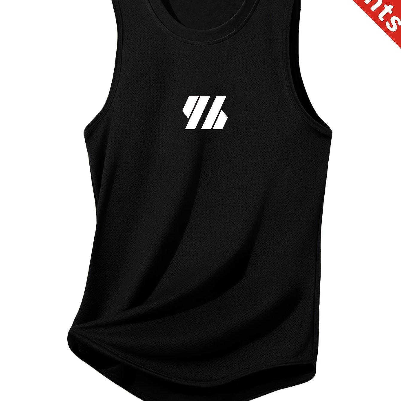 TEMU Camiseta sin deportiva casual para hombre con estampado de rayas, , transpirable, de secado rápido y cómoda, adecuada para entrenamientos de