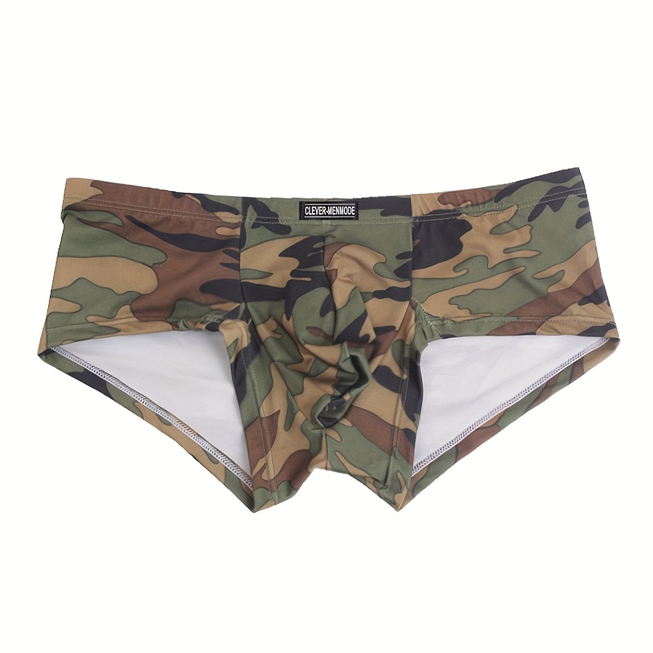Men's Low Waist Camouflage Boxer Briefs