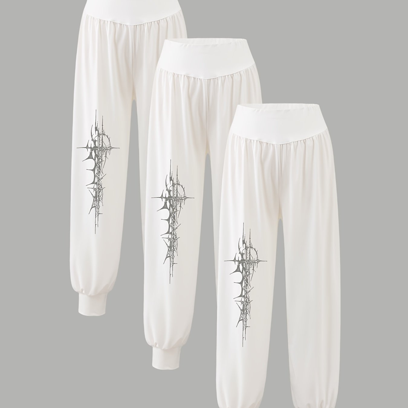 3-Pack Women's Casual Harem Pants for All Seasons