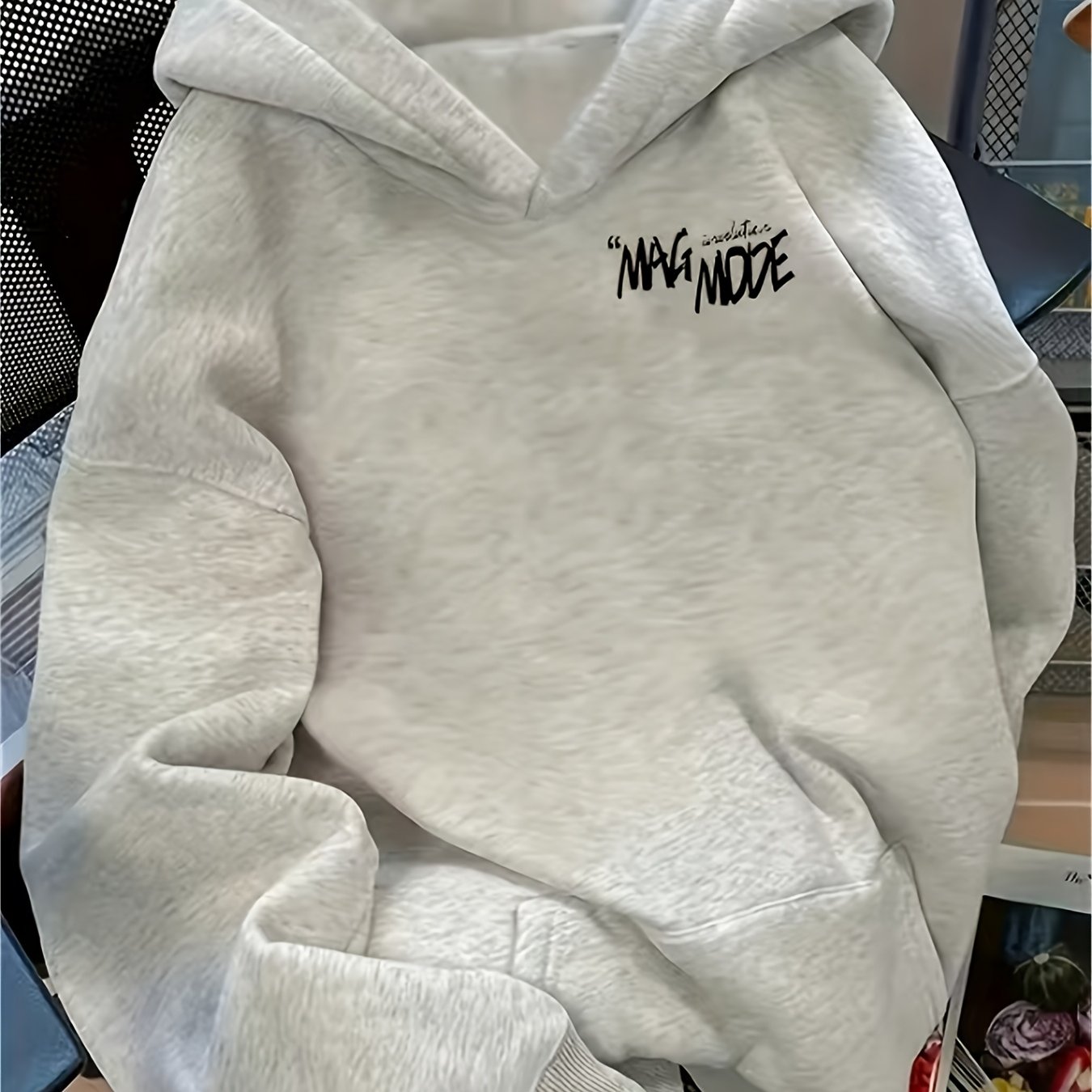 Boys' Sweatshirt / Casual Hooded Sweatshirt / Letter Print / Loose Fit Versatile Top