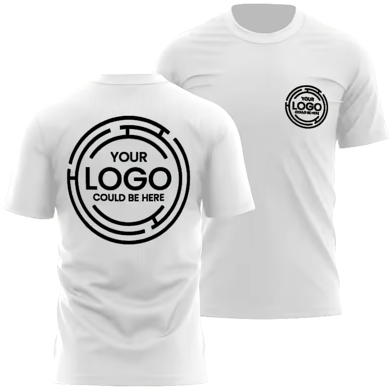 TEMU Men's Custom /text/number T-shirts - Solid Color Round Neck Summer Tees Suitable For Sports Teams, Corporate Events & Casual Wear - Machine