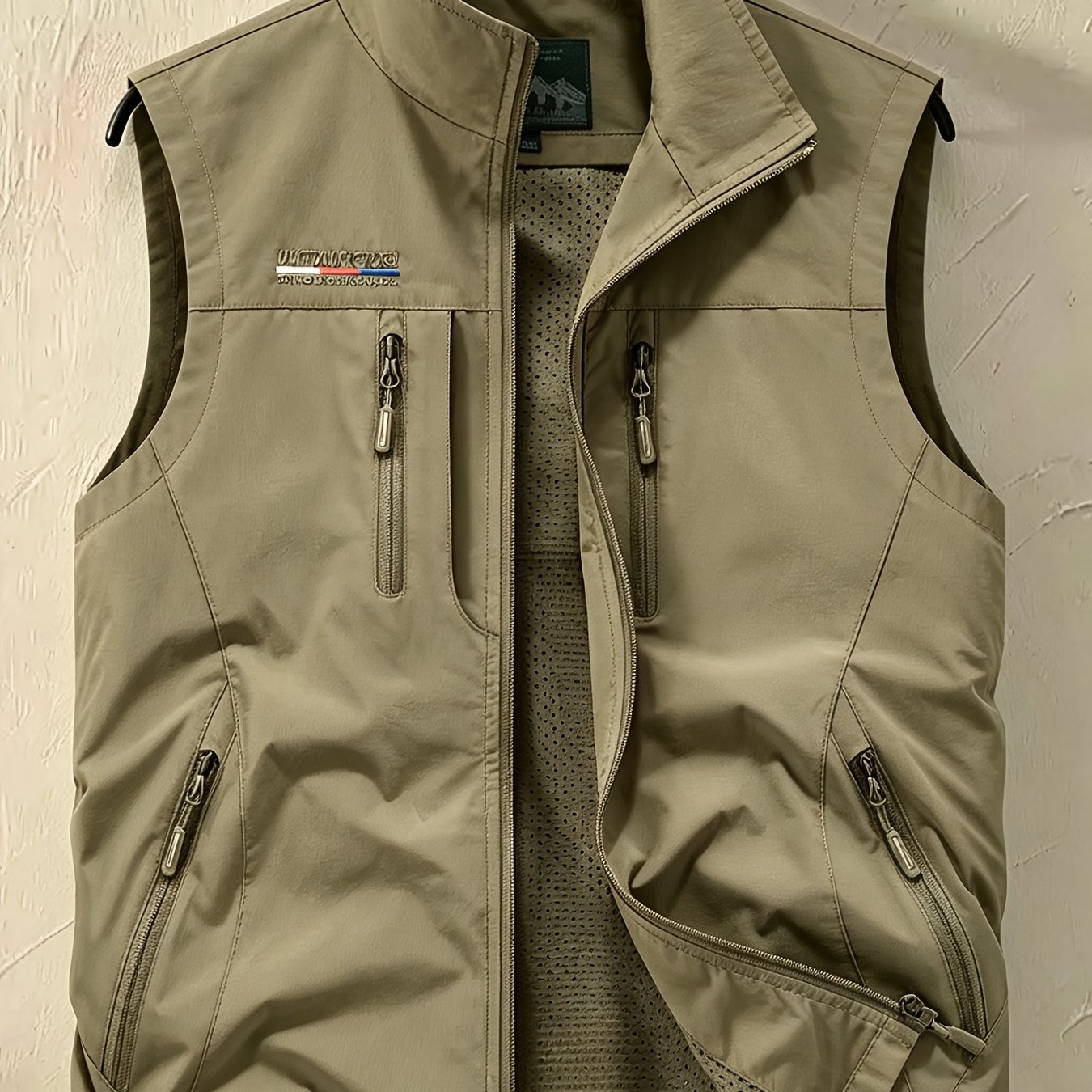 TEMU Men's Multi-functional Work Vest, Suitable For Spring, Summer, And Autumn. Specifically Designed For Mountaineering, Hiking, Running, Camping,