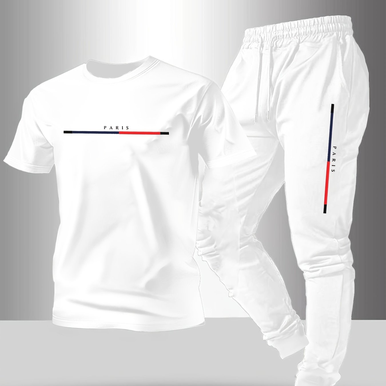E-shop 2er-Set Kurzarm-Langhose Sportoutfit, Paris Fitness Set