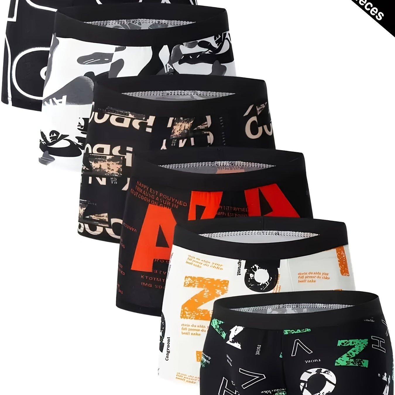 Men's Breathable Flat Briefs - Soft, Elastic, Comfortable, With Unique Print Design