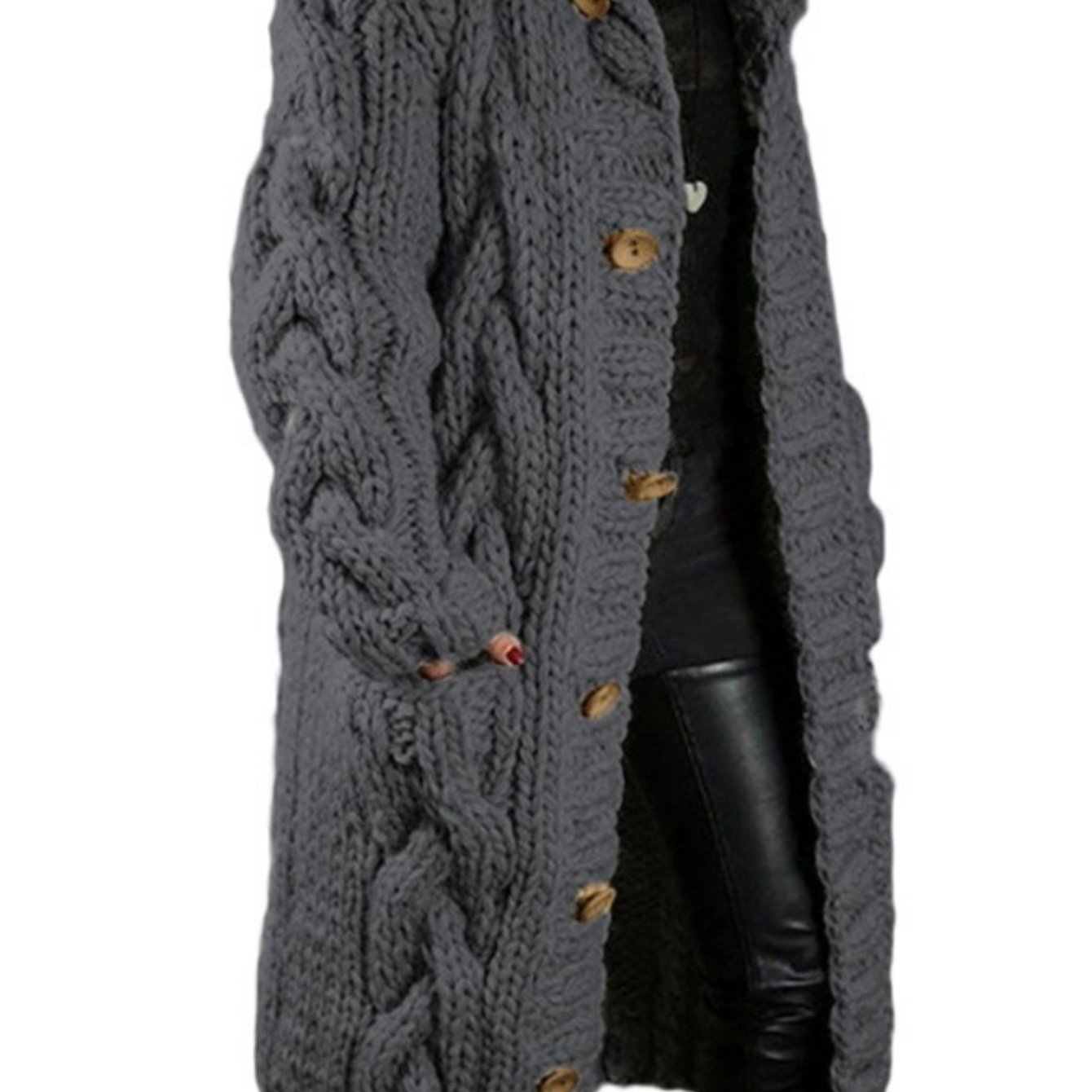 TEMU New Style Cardigan Sweater Coat, Fashionable Sweater
