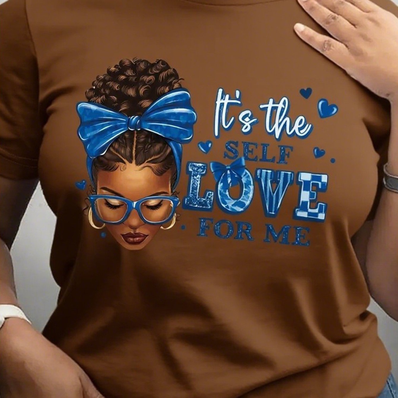 TEMU Plus Size, Plus-size T-shirt - Women's Fun Printed T-shirt - Casual Short-sleeved Round-neck Loose-fitting Top, Machine Washable For , Casual